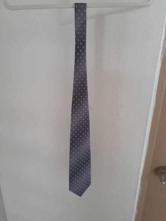 Ivre Hausse Other - Ivre Hausse Men's tie grey small square pattern